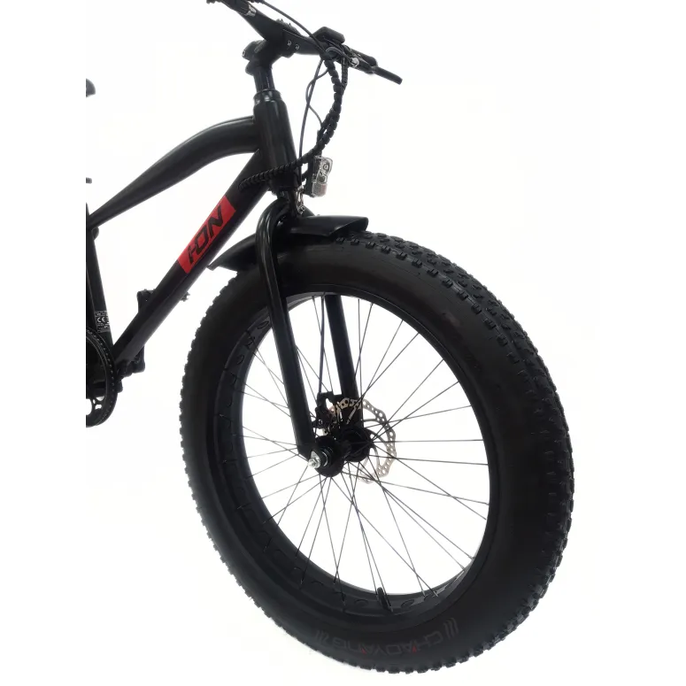 Rower Elektryczny Fatbike Górski 26 Tarcze 250W Wspomaganie 3 Tryby Cyngle