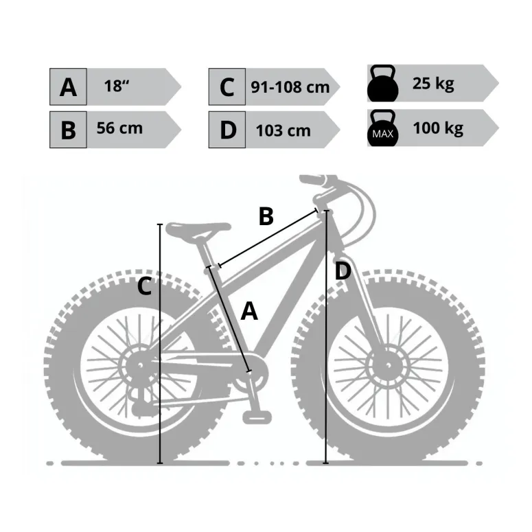 Rower Elektryczny Fatbike Górski 26 Tarcze 250W Wspomaganie 3 Tryby Cyngle