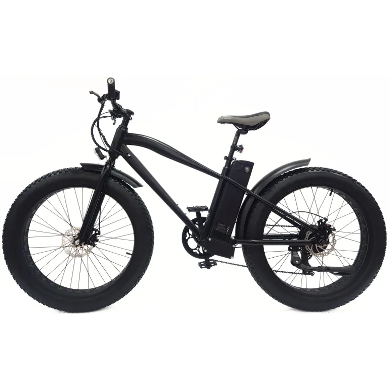 Rower Elektryczny Fatbike Górski 26 Tarcze 250W Wspomaganie 3 Tryby Cyngle