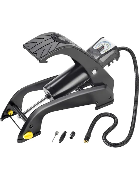 Pompka Nożna Michelin Z Manometrem Analogowa Jednotłokowa Do Opon Solidna