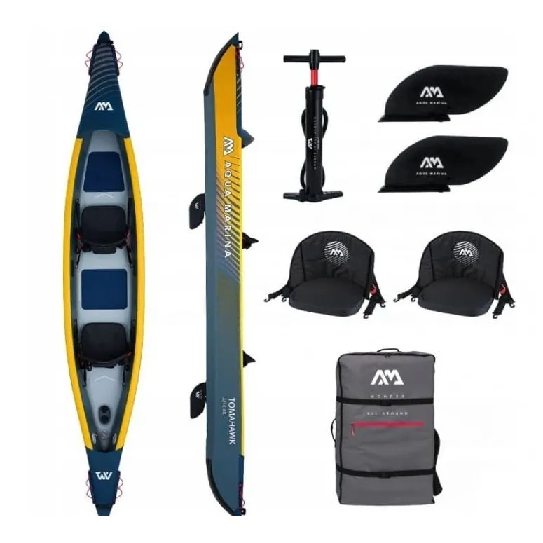 Kajak Pompowany Dmuchany Aqua Marina Tomahawk AIR-K Pneumatyczny 440 cm