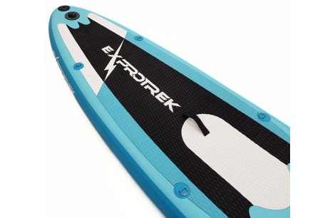 Deska Surfingowa SUP Exprotrek Paddle Niebieska Nadmuchiwana Max 150 kg
