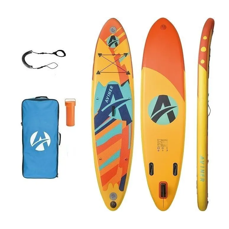 Deska SUP Pompowana Aviner Paddle Board Z Wiosłem Do Pływania Torba 305 cm Torba