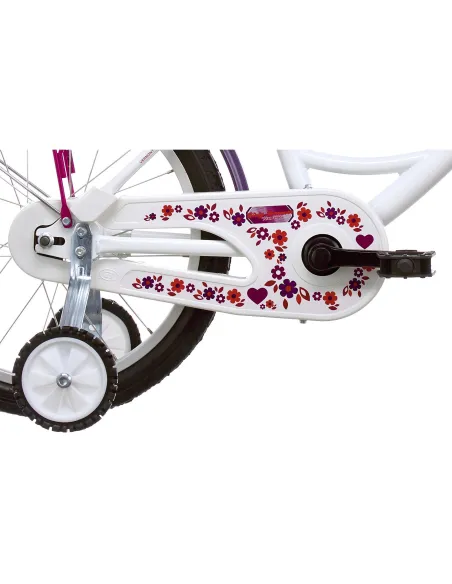 Dziewczęcy Rower 16 Koła Boczne Kontra 4,5+ Koszyk