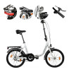 Rower Składany Miejski 20" V-brake Torpedo Nexus Bagażnik Światła Dzwonek - 1