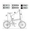 Rower Składany Miejski 20" V-brake Torpedo Nexus Bagażnik Światła Dzwonek - 2