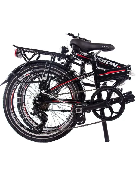 Rower Miejski Składany Unisex 20" V-brake Bagażnik Światła Dzwonek Stopka - 4