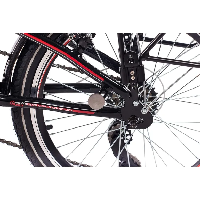 Rower Miejski Składany Unisex 20" V-brake Bagażnik Światła Dzwonek Stopka - 7