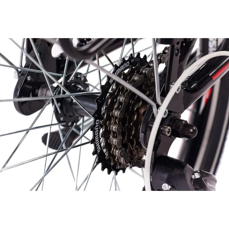 Rower Miejski Składany Unisex 20" V-brake Bagażnik Światła Dzwonek Stopka - 8