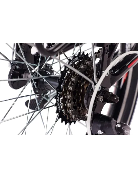 Rower Miejski Składany Unisex 20" V-brake Bagażnik Światła Dzwonek Stopka - 8