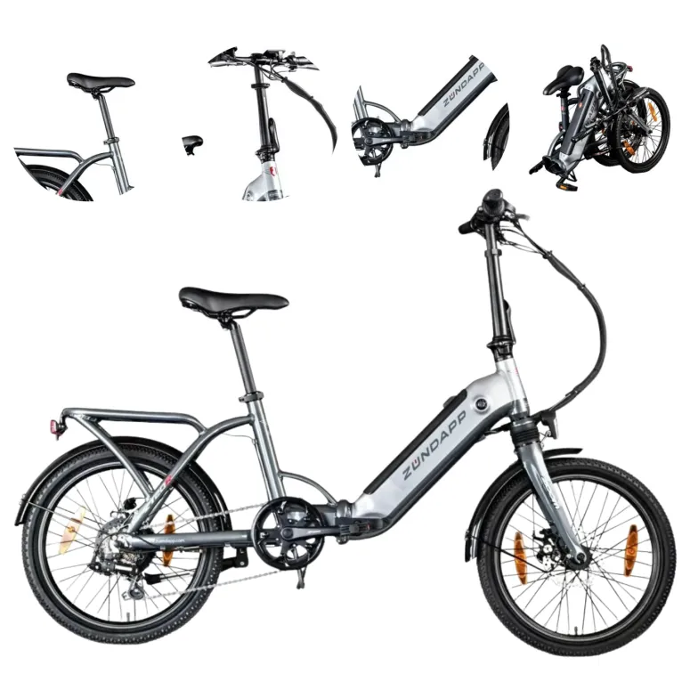 Elektryczny Rower Miejski 20 ALU Składak 250W 13Ah 5 Tryb Revo Wspomaganie