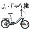Elektryczny Rower Miejski 20 ALU Składak 250W 13Ah 5 Tryb Revo Wspomaganie