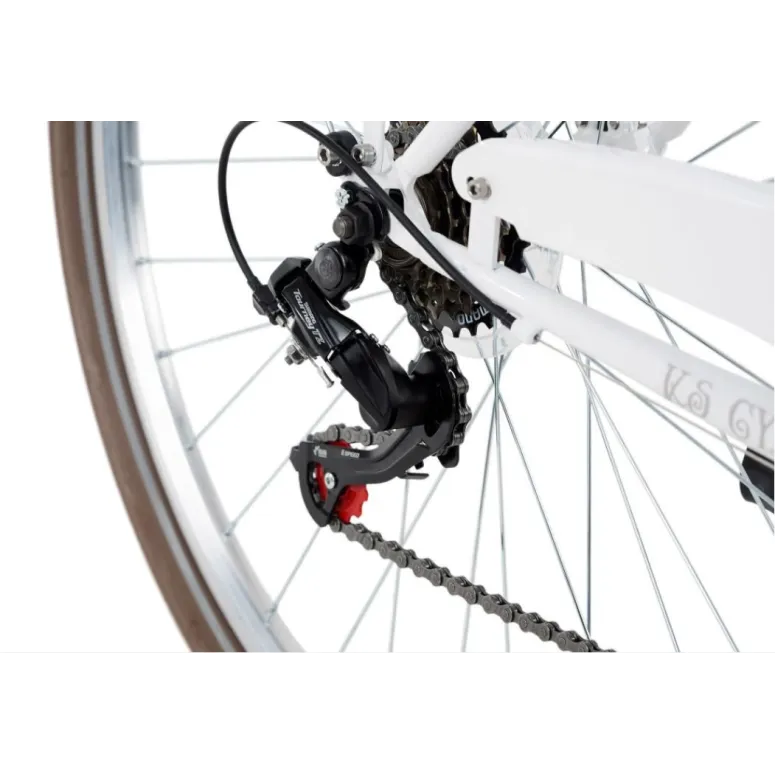 Rower Damski Miejski 28 Damka 6 Biegów Bagażnik