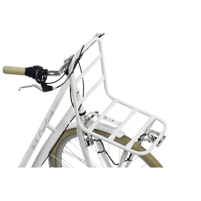 Rower Miejski Damski Retro 28 Bagażnik 6 Biegów