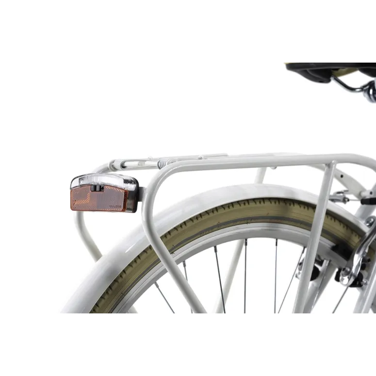 Rower Miejski Damski Retro 28 Bagażnik 6 Biegów