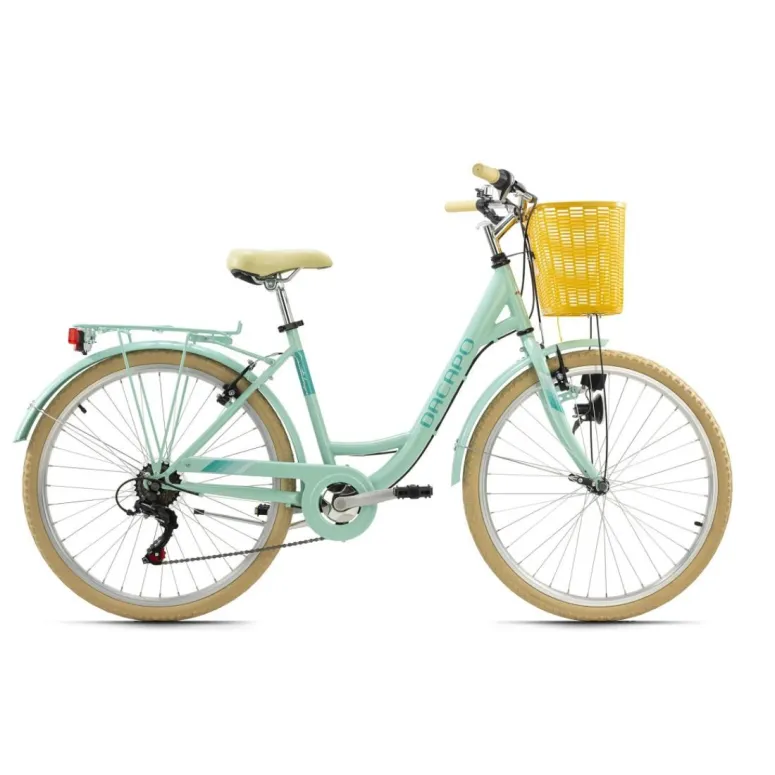 Rower Miejski Damski 26 Dziewczęcy Koszyk Bagażnik