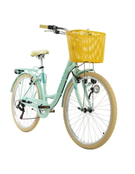 Rower Miejski Damski 26 Dziewczęcy Koszyk Bagażnik