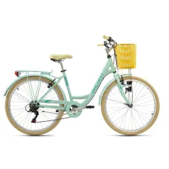 Rower Miejski Damski 26 Dziewczęcy Koszyk Bagażnik
