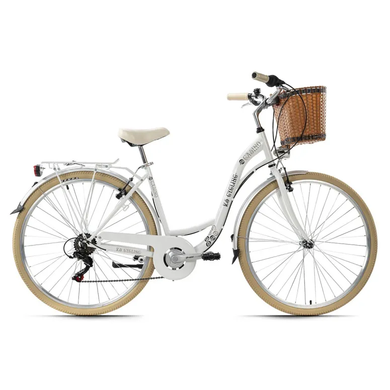 Retro Rower Miejski Damski 28 Błotniki 6 Biegów