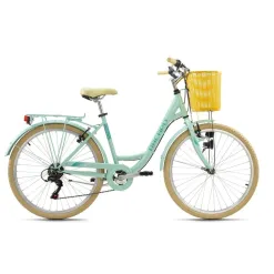 Rower Miejski Damski 26 Dziewczęcy Koszyk Bagażnik