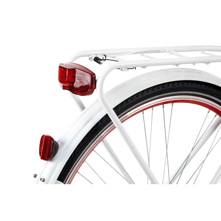 Miejski Rower Damski Jednobiegowy 28 Damka Światła