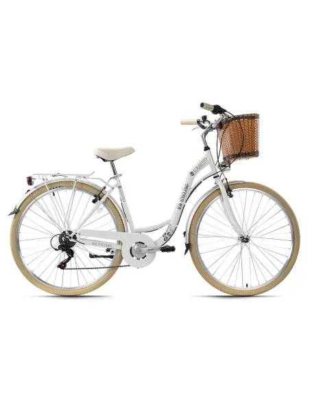 Rower Miejski Damski 28 Błotniki 6 Bieg Koszyk