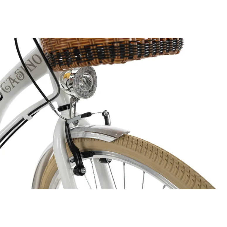 Rower Miejski Damski 28 Błotniki 6 Bieg Koszyk