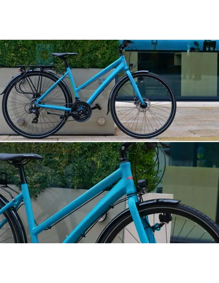 Rower Trekkingowy Damski 28 Alu Cyngle Błotniki Bagażnik Światła Dynamo