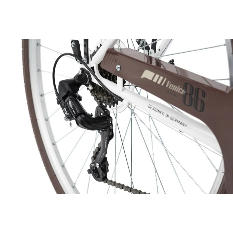 Rower Damski Trekkingowy 28 Oświetlenie 21 Bieg