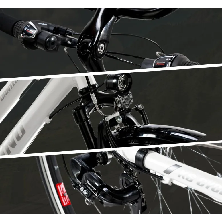 Rower Trekkingowy Damski 28 Alu Revo Amortyzacja Błotniki Bagażnik Stopka