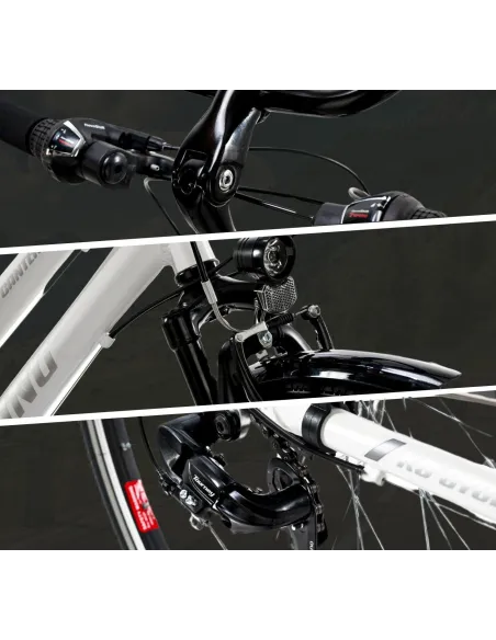 Rower Trekkingowy Damski 28 Alu Revo Amortyzacja Błotniki Bagażnik Stopka