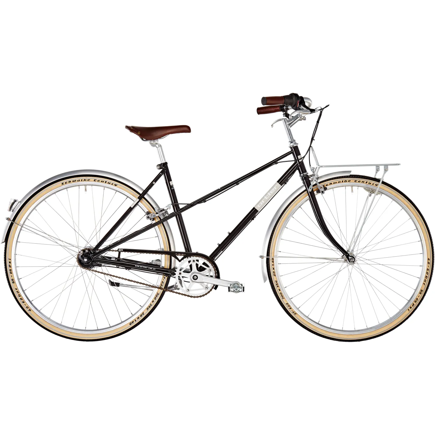 Rower Miejski Damski 28 Vintage Nexus 7 Bagażnik