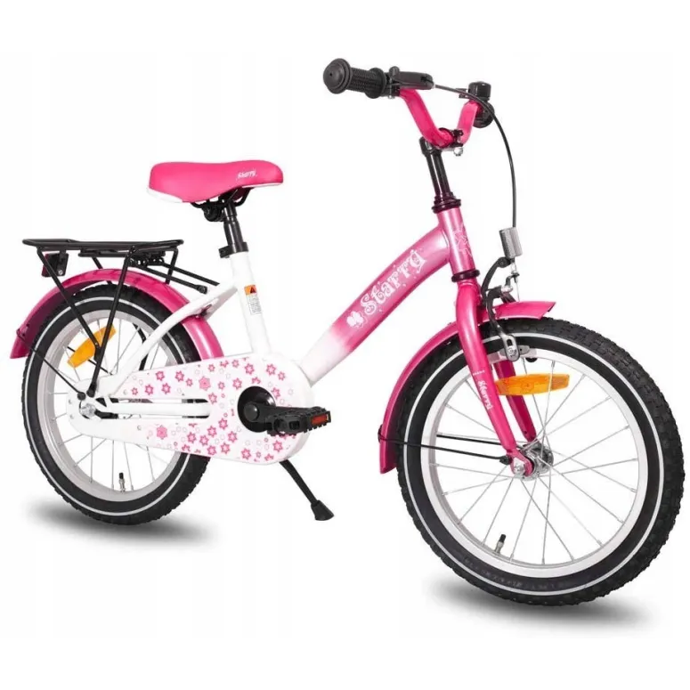 Lekki Dziewczęcy Rowerek 16 Dziecięcy Bezpieczny - 1