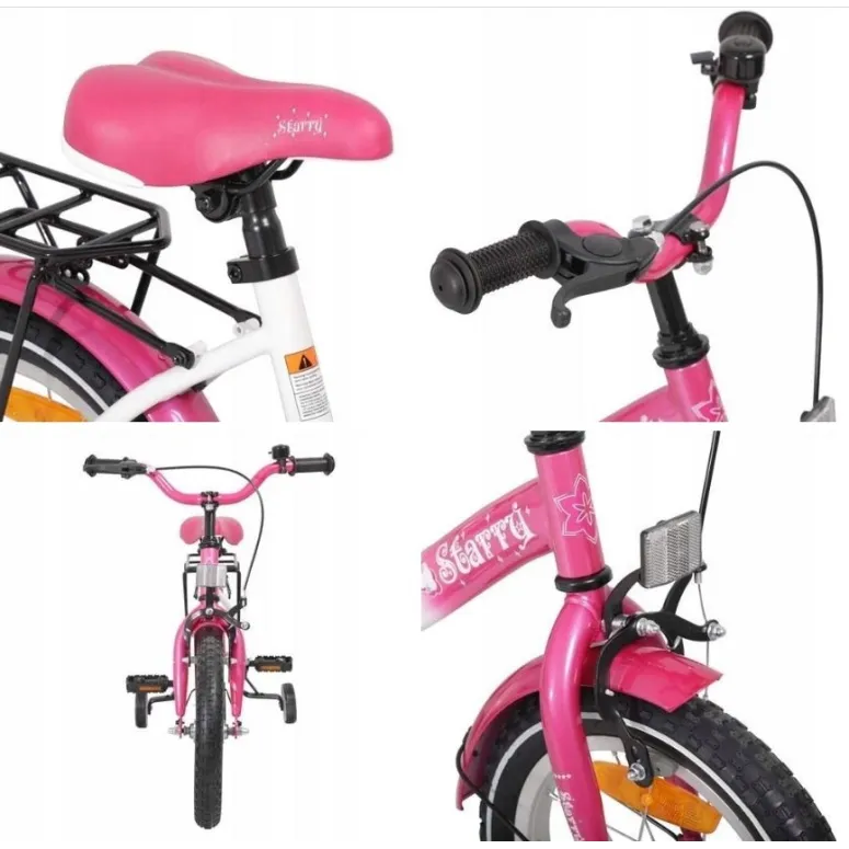 Lekki Dziewczęcy Rowerek 16 Dziecięcy Bezpieczny - 3