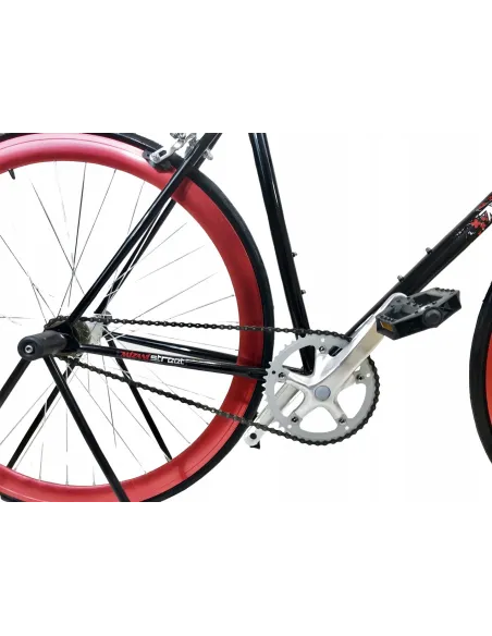 Rower Ostre Koło Singlespeed 28 Szosowy Wolnobieg - 3