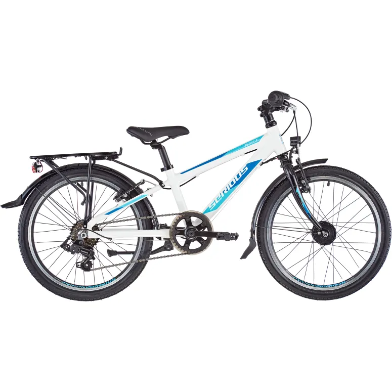 Dziecięcy Rowerek Aluminiowy 20 Bagażnik Światła Chłopięcy Dziewczęcy