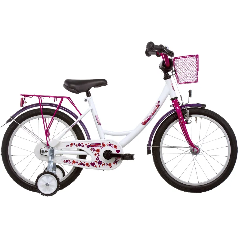 Dziewczęcy Rowerek Miejski 18 Koła Boczne 5 lat+