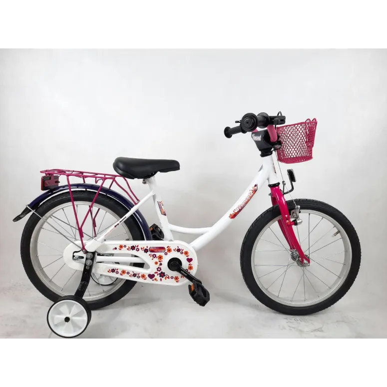 Dziewczęcy Rowerek Miejski 18 Koła Boczne 5 lat+