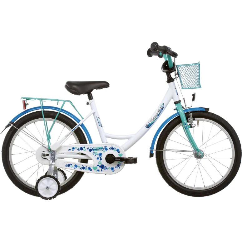 Dziewczęcy Rower Miejski 18 Koła Boczne Kontra 5+ - 1
