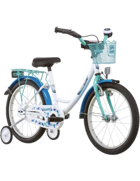 Dziewczęcy Rower Miejski 18 Koła Boczne Kontra 5+ - 2