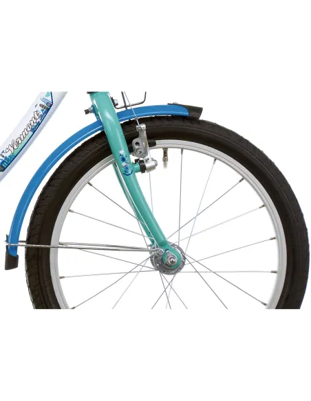 Dziewczęcy Rower Miejski 18 Koła Boczne Kontra 5+ - 6