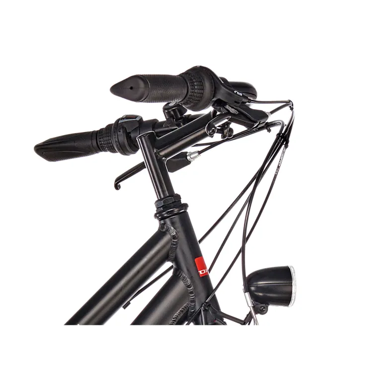 Trekkingowy Rower Damski 28 Lekki ALU 21 Biegów V-brake Turystyczny Czarny Matowy