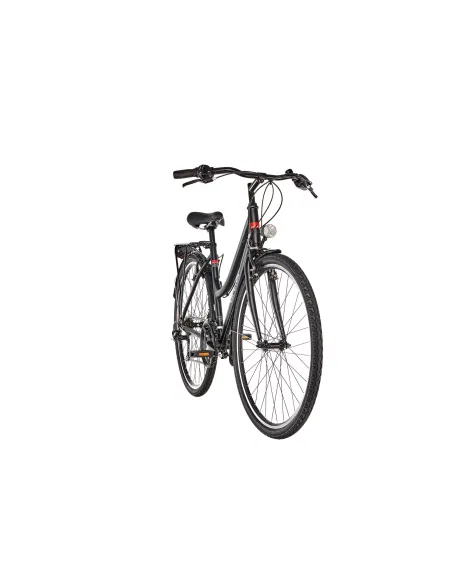 Trekkingowy Rower Damski 28 Lekki ALU 21 Biegów V-brake Turystyczny Czarny Matowy