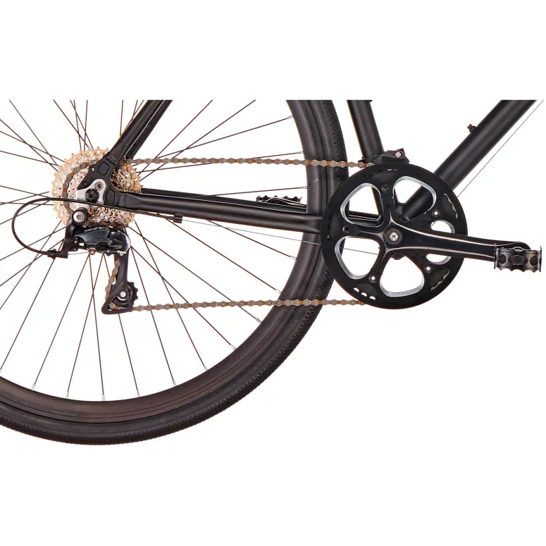 Rower Szosowy 28 Lekki Aluminiowy Shimano Sora 8 Biegów Czarny Mat