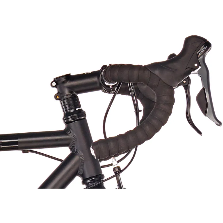 Rower Szosowy 28 Lekki Aluminiowy Shimano Sora 8 Biegów Czarny Mat