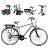 Elektryczny Rower Trekkingowy 28 Acera Światła Bagażnik Akcesoria V-brake