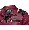 Kurtka Męska Gl Suit Skóra PU Styl Motocyklowy Casual Wiatroszczelna r. 5XL