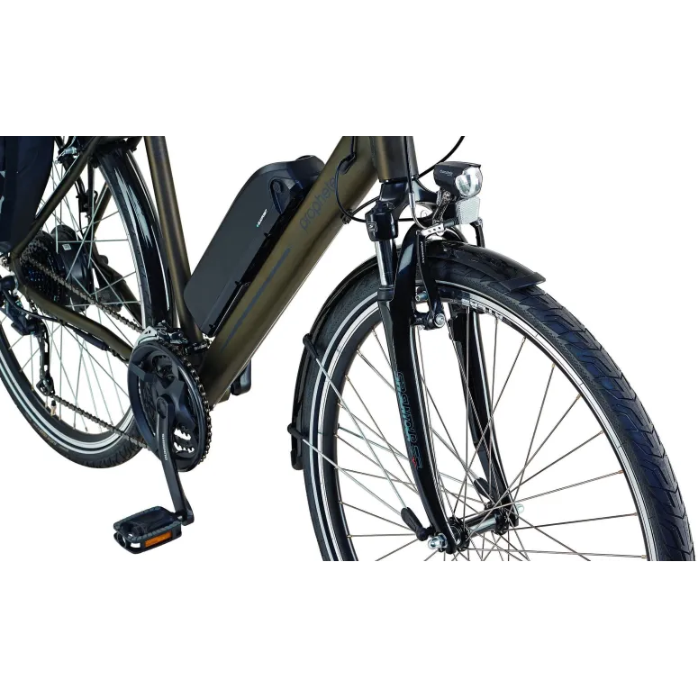 ALU Elektryczny Rower Męski 28 Trekkingowy 250W Lekki Prophete SAKWA