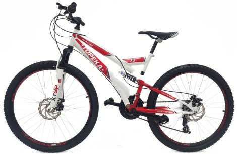 Rower Górski 26 Stalowy Młodzieżowy Pełna Amortyzacja MTB Tarcze Microshift - 2