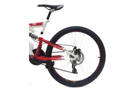Rower Górski 26 Stalowy Młodzieżowy Pełna Amortyzacja MTB Tarcze Microshift - 4